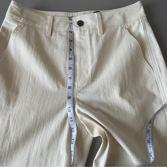 Jenni Kayne High Rise Wide Leg Jeans In Natural Sz 2 NWT Neutral Minimalist Crop - Picture 7 of 14